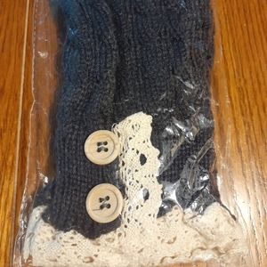 Crochet boho/victorian boot cuffs.